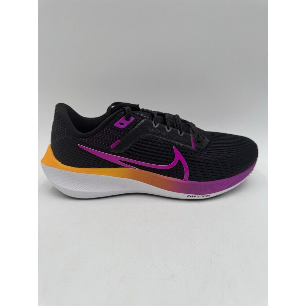 NEW Nike AIR ZOOM PEGASUS 40 Women's Athletic Sneaker Black US Size 8 NIB - Picture 4 of 11